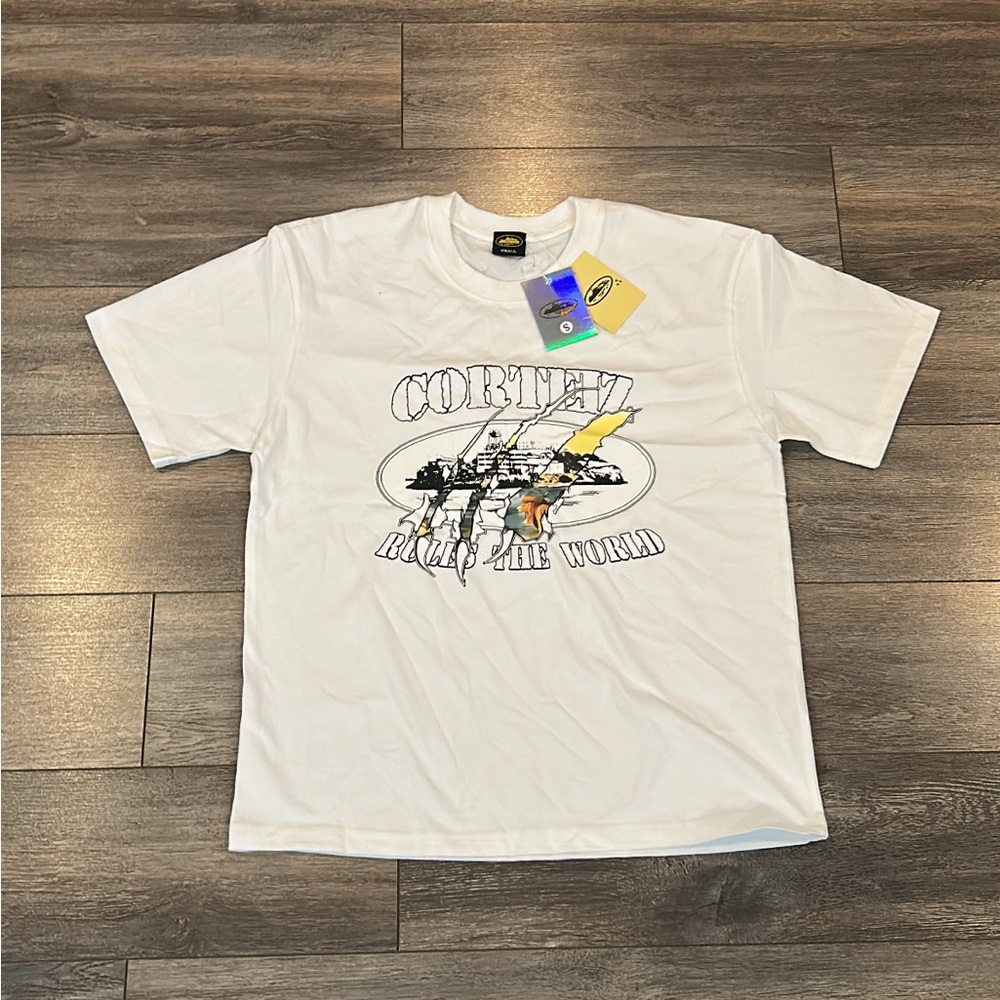 Corteiz CRTZ “Rule The World” T-Shirt – White – Size S